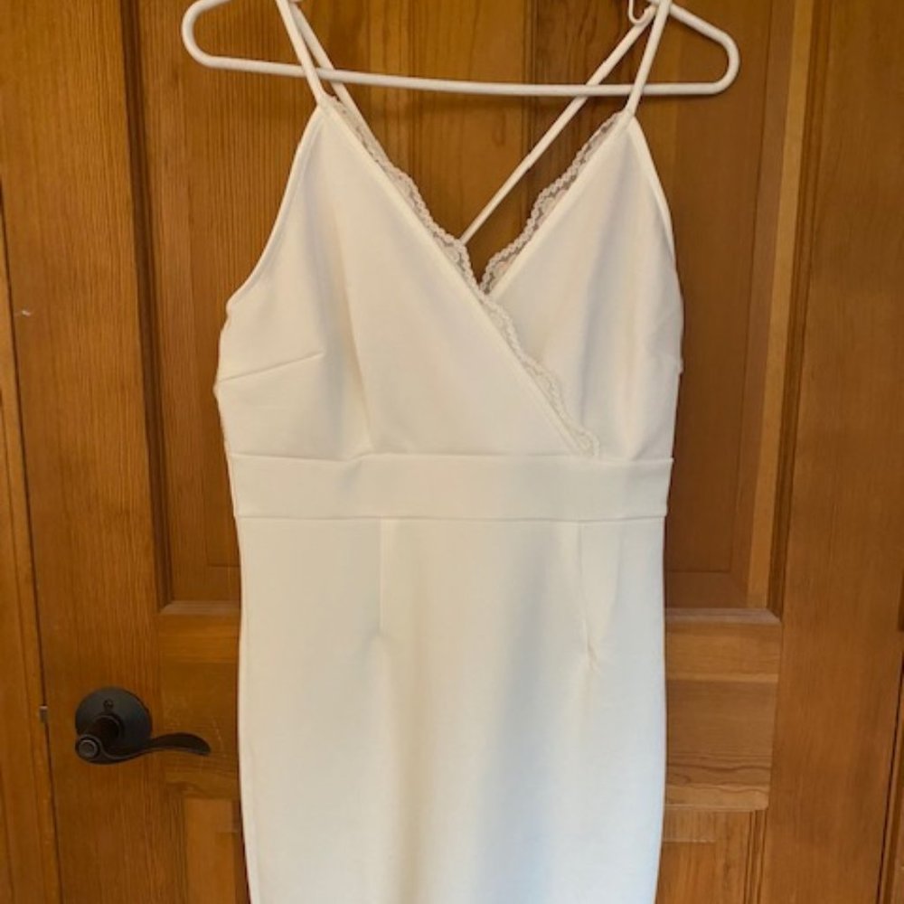 Venus White Lace Detail Dress
